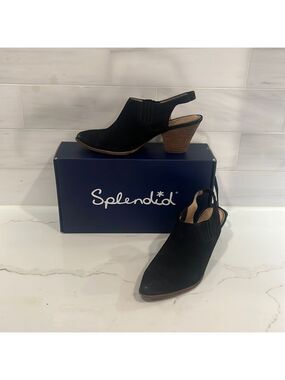 Splendid Leather Slingback Booties